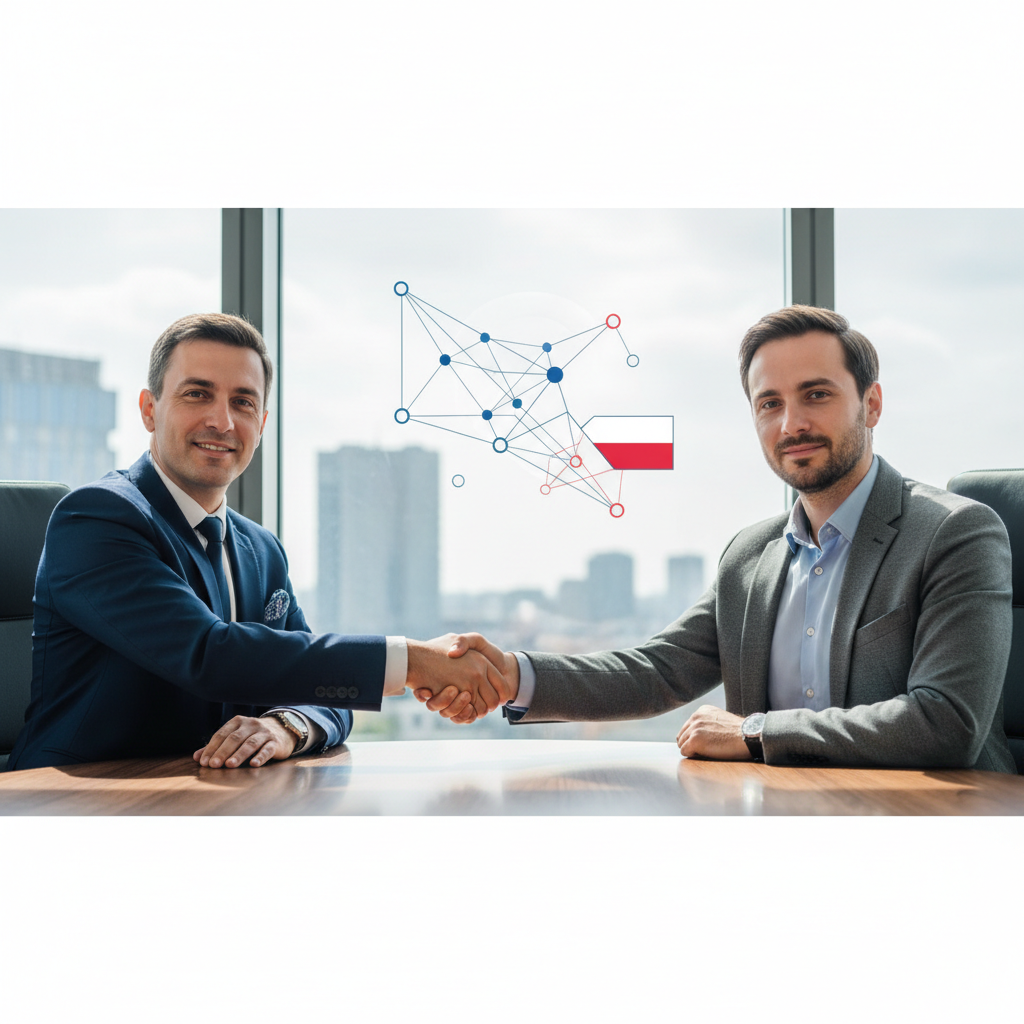 Poignée de main entre un recruteur et un dirigeant français.